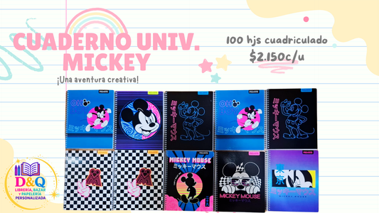 CUADERNOS UNIVERSITARIO MICKYE