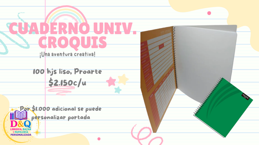 CUADERNO UNIVERSITARIO CROQUIS
