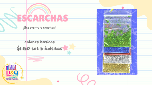 ESCARCHA SET 5 COLORES