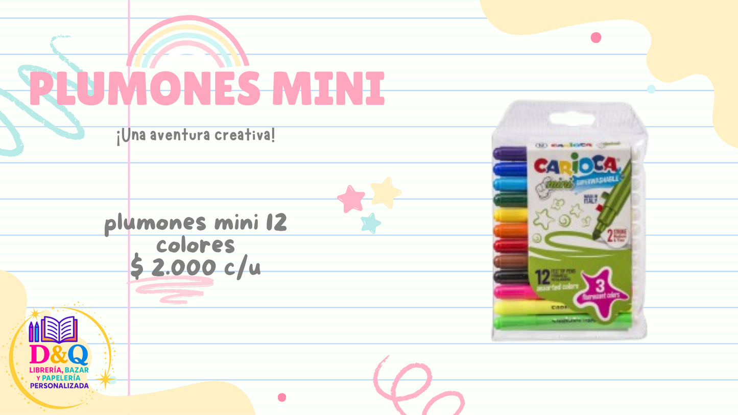 PLUMONES MINI