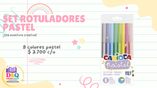 SET ROTULADORES PASTEL