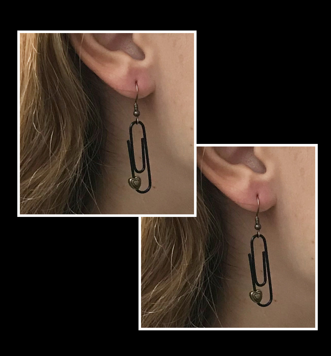 Pink Personalised Paperclip Earrings | by lovedbynlanla-4
